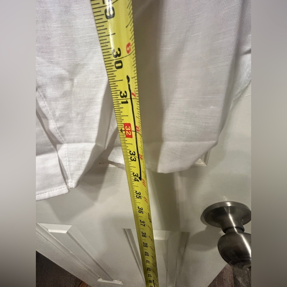 NWT J.Crew Relaxed Fit Shirt Linen Cotton Blend Sheer White Size XXS SEE PICS - Picture 12 of 13